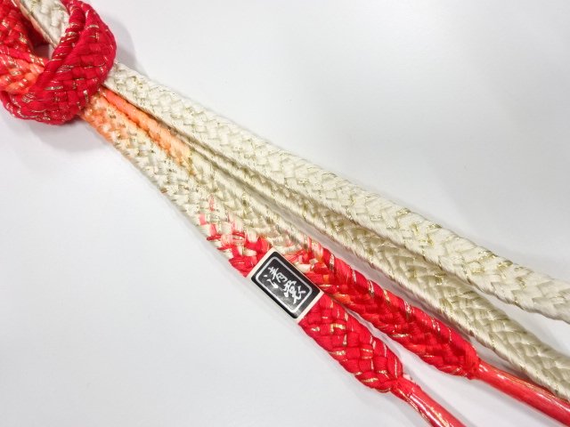 未使用品　正絹　手組帯締め